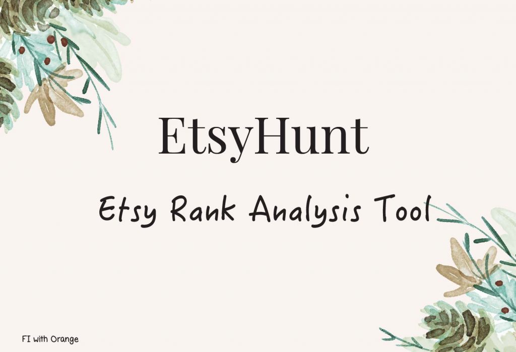 EtsyHunt etsy rank analysis tool